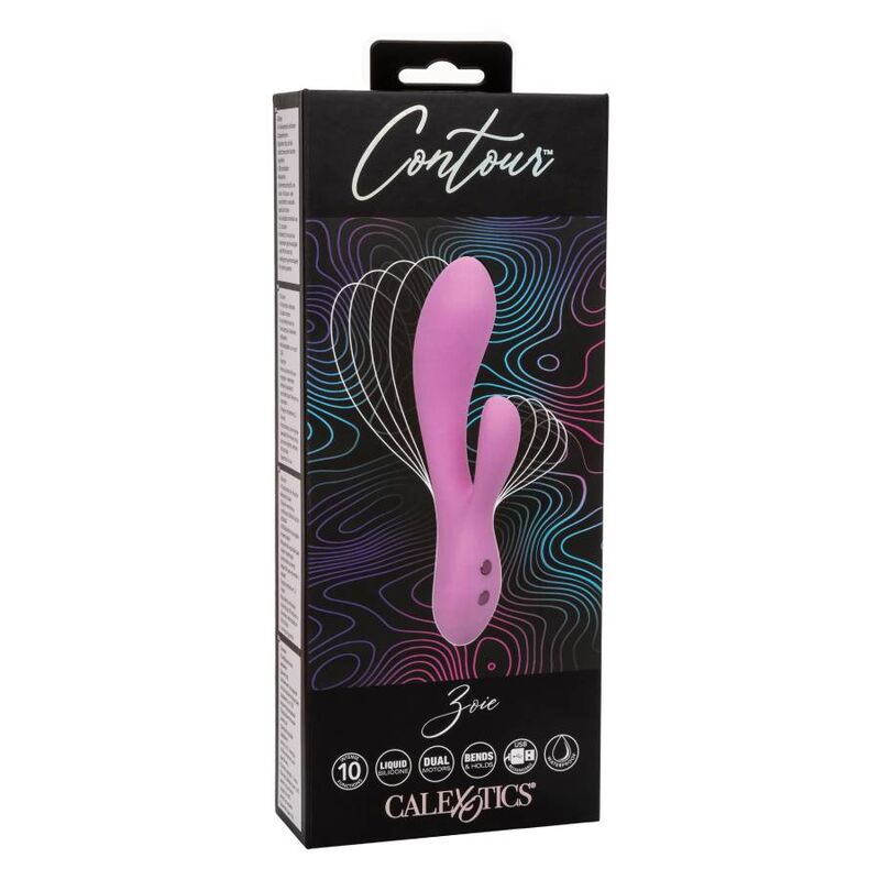CalExotics Contour Zoie Vibratore Doppio Flessibile Rosa – immagine 14