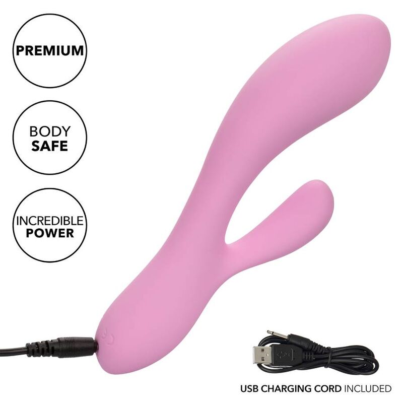 CalExotics Contour Zoie Vibratore Doppio Flessibile Rosa – immagine 4