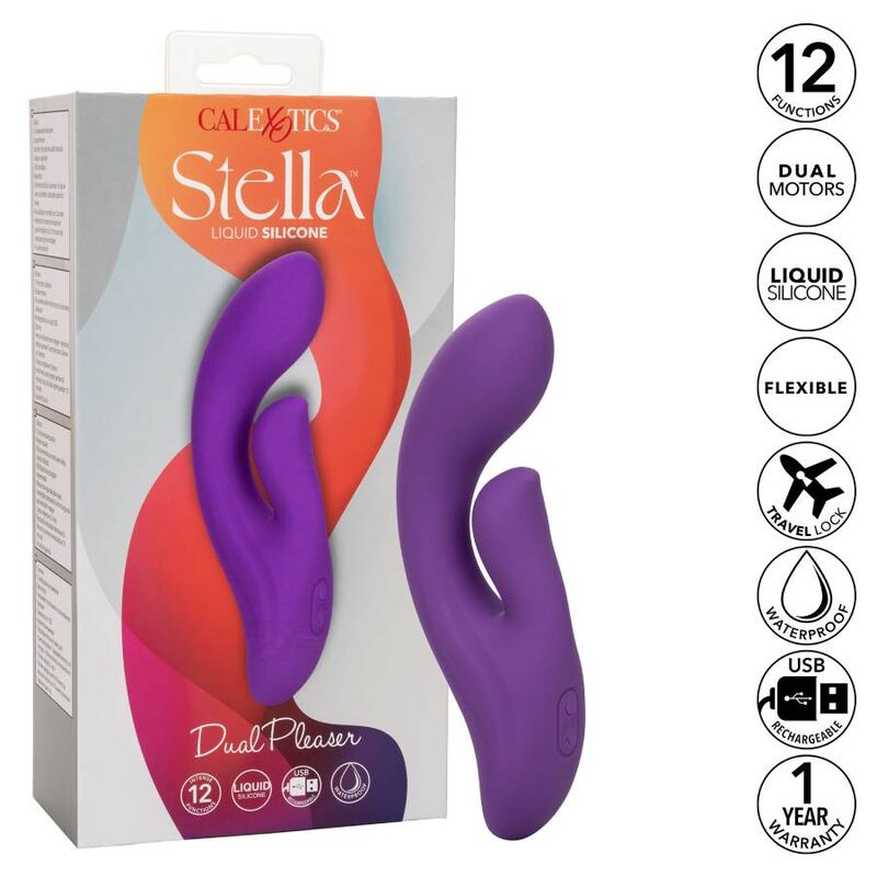 CalExotics Stella Dual Pleaser Vibratore Punto G e Clitoride Viola – immagine 2
