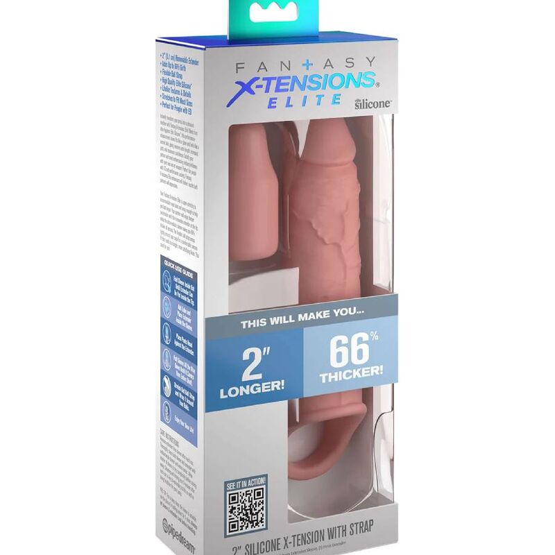 Fantasy X-Tensions Elite Guaina Estensore 6" con Cinturino Pelle