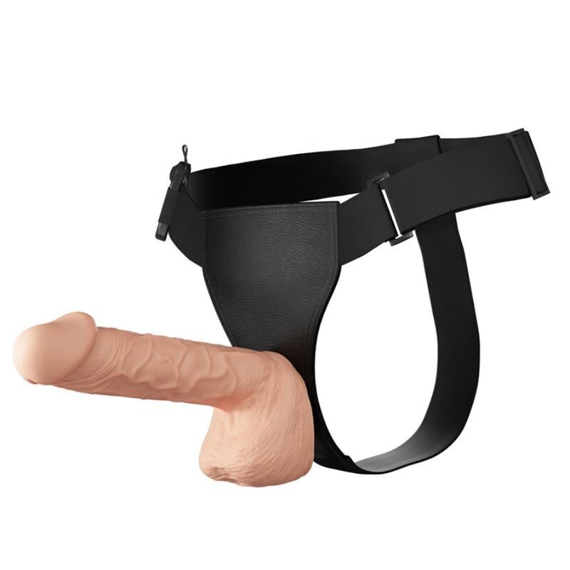 Baile Strap-On Vibrante con Dildo Flessibile e Telecomando a Filo 26 cm