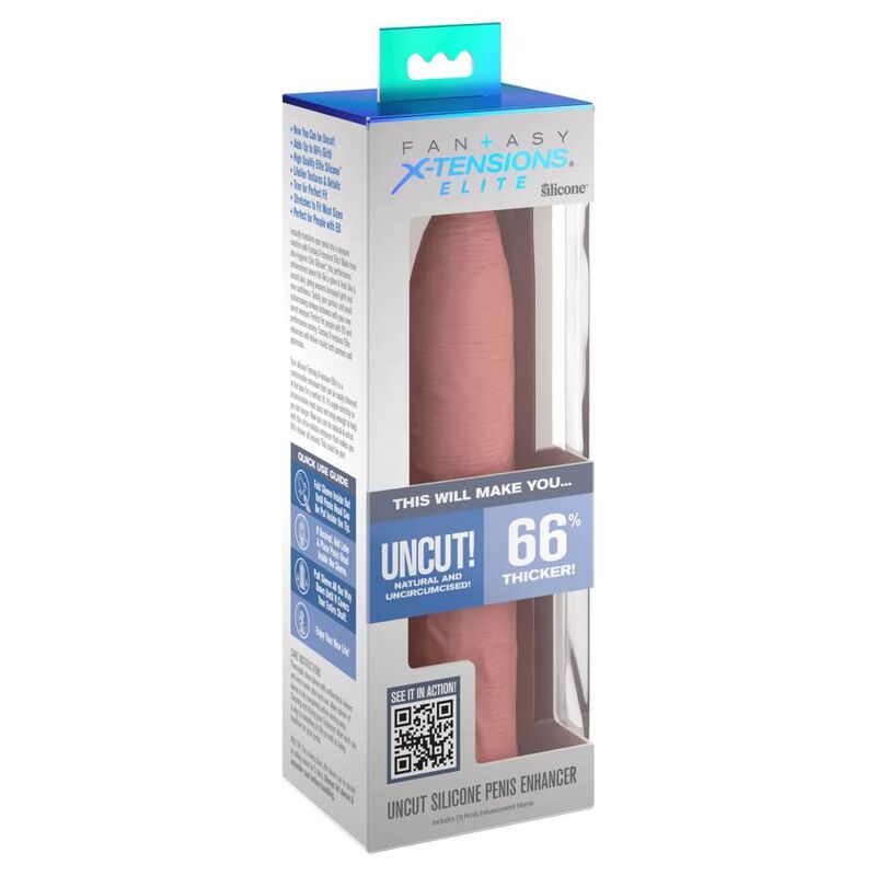 Fantasy X-Tensions Elite Guaina Non Circoncisa 7" Pelle – immagine 2