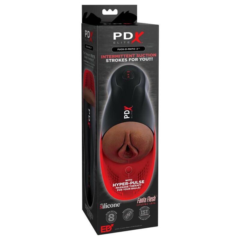 PDX Elite Fuck-O-Matic 2 Masturbatore con Aspirazione e Vibrazione