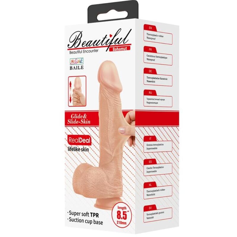 Baile Beautiful Encounter Bahamut Dildo Realistico Flessibile 21,8 cm – immagine 8