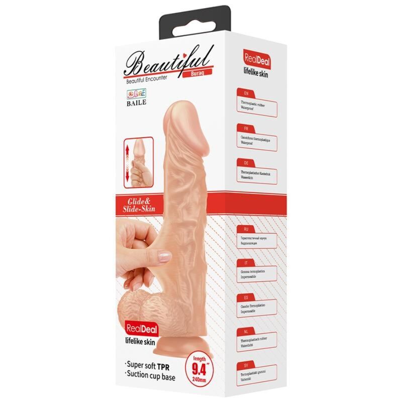 Baile Beautiful Encounter Buraq Dildo Realistico Flessibile 24 cm – immagine 7