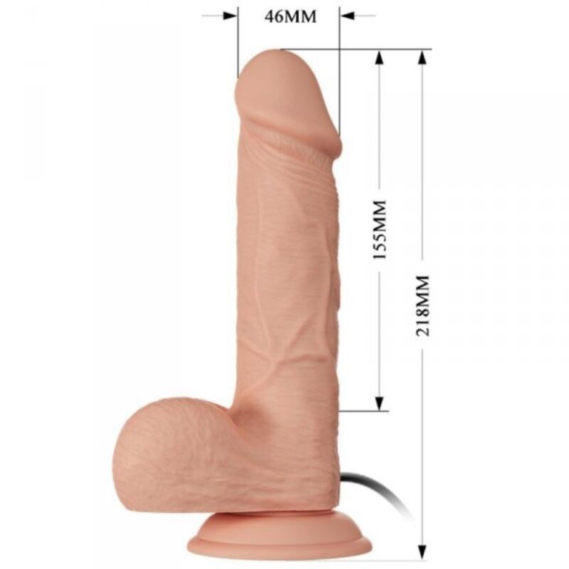 Baile Bellissimo Incontro Bahamut Vibratore Realistico 21,8 cm con Ventosa – immagine 6