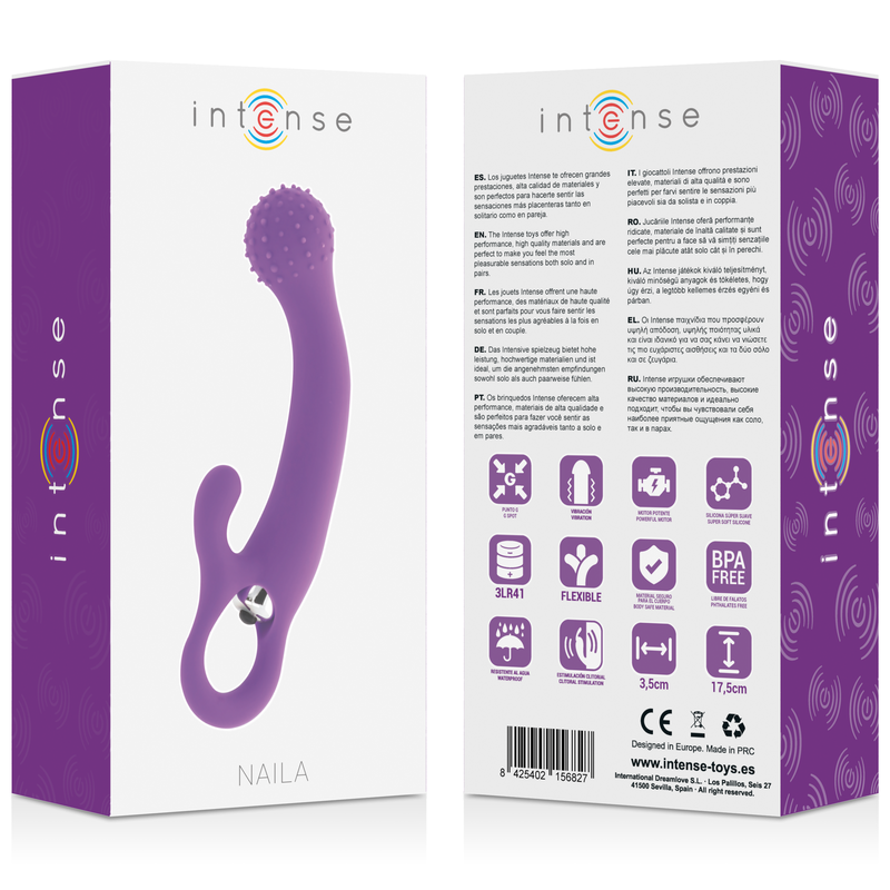 Intense Naila Vibratore in Silicone 7 Velocità Lilla – immagine 6
