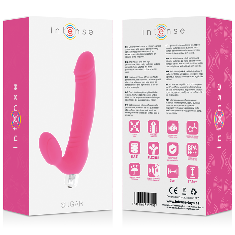 Intense Sugar Vibratore in Silicone 7 Velocità Fucsia – immagine 6