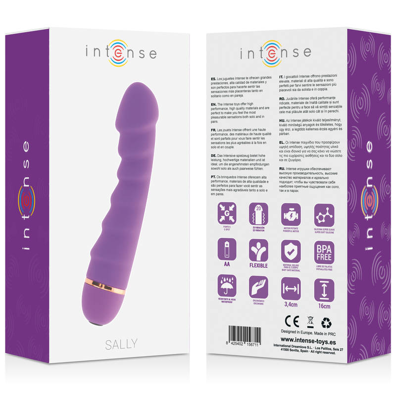 Intense Sally Vibratore in Silicone 20 Velocità Lilla – immagine 5