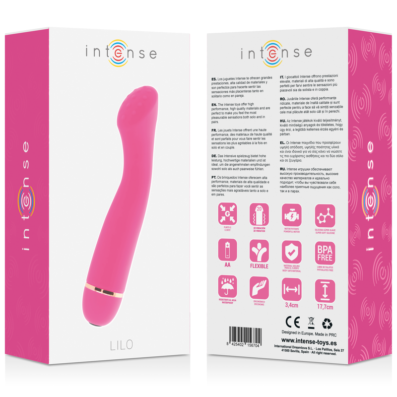 Intense Lilo Vibratore in Silicone 20 Velocità Rosa – immagine 6