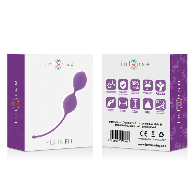 Intense Kisha Fit Palline Kegel in Silicone Lilla – immagine 3