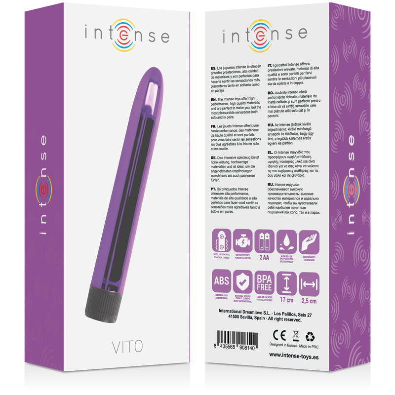 Intense Vito Vibratore Classico 17 cm Lilla – immagine 4