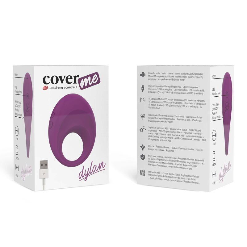 Coverme Dylan Anello Vibrante Ricaricabile con Telecomando WatchMe – immagine 6