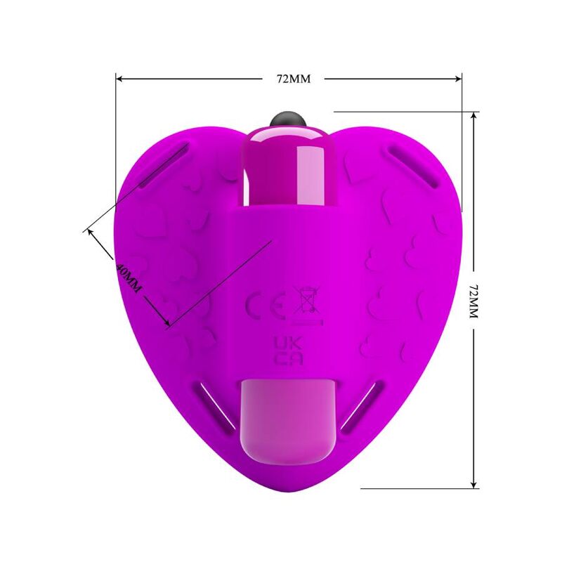 Pretty Love Heartbeat Stimolatore Clitorideo 10 Modalità Viola – immagine 5