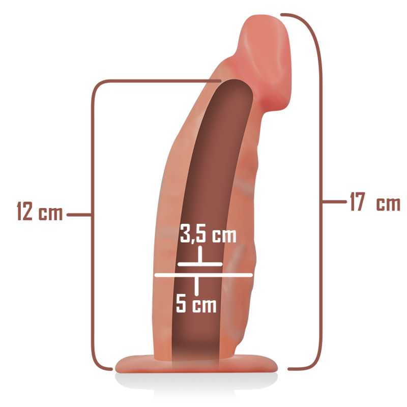 Intense Imbracatura Cava con Dildo 18 × 3,5 cm – immagine 5