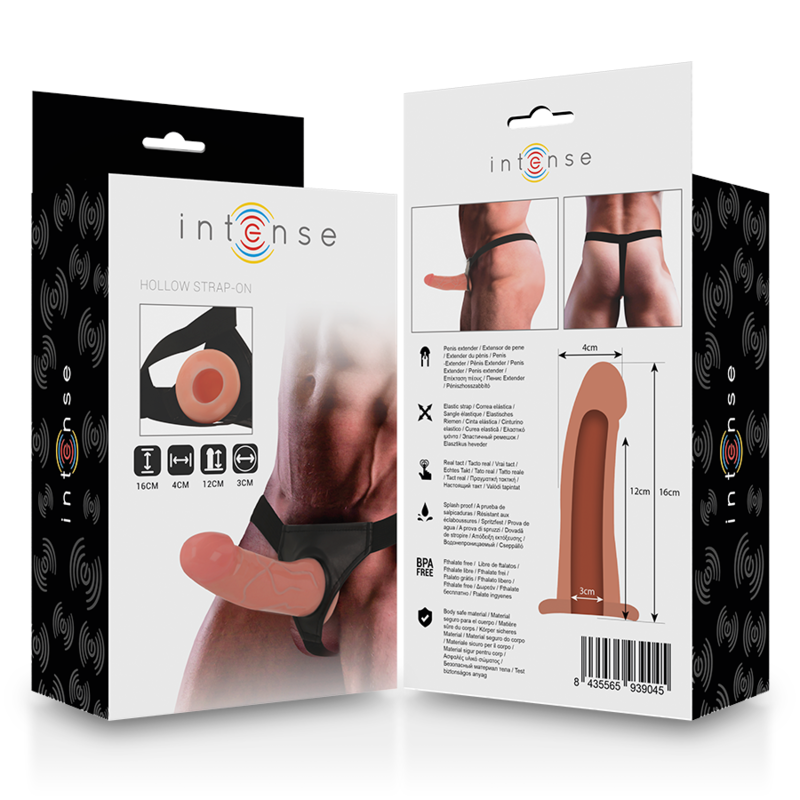 Intense Imbracatura Cava con Dildo 16 × 3 cm – immagine 8