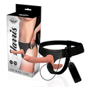 Harness Attraction Harris Strap-On Doppio Vibrante per Entrambi i Partner 18 cm