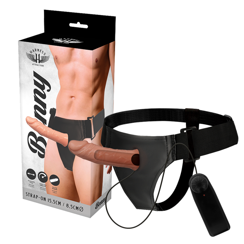Harness Attraction Benny Strap-On Cavo Vibrante 15 cm