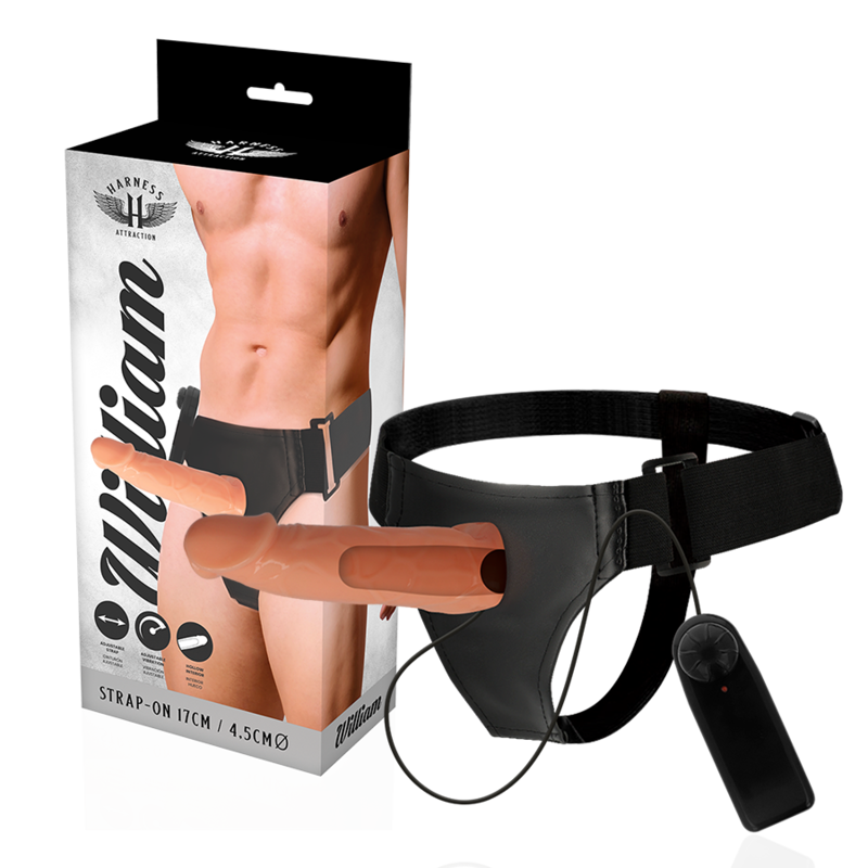 Harness Attraction Willian Strap-On Cavo Vibrante 17 cm