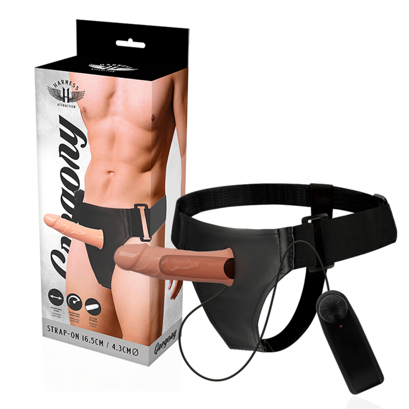 Harness Attraction Gregory Strap-On Cavo Vibrante 16,5 cm