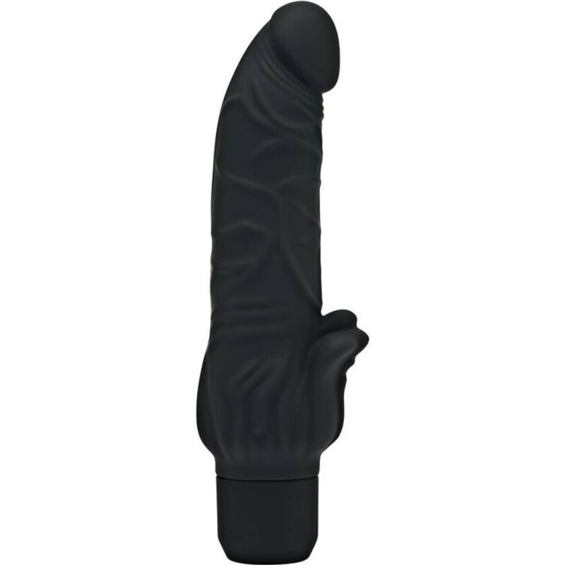 Get Real Classic Stim Vibratore Realistico con Stimolatore Clitoride Nero