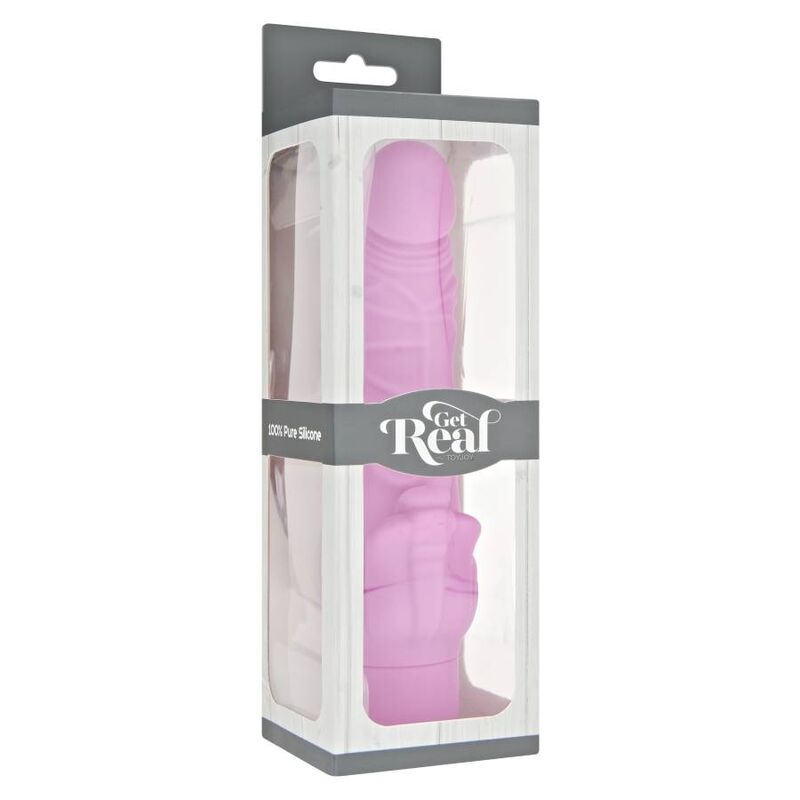 Get Real Classic Stim Vibratore Realistico con Stimolatore Clitoride Rosa – immagine 3