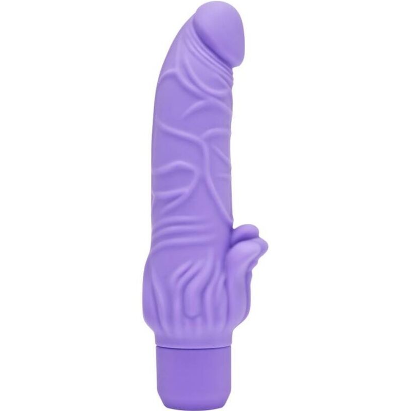 Get Real Classic Stim Vibratore Realistico con Stimolatore Clitoride Viola