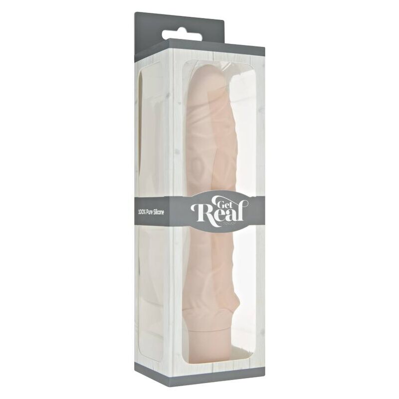 Get Real Classic Large Vibratore Grande in Silicone Carne 25 cm – immagine 3