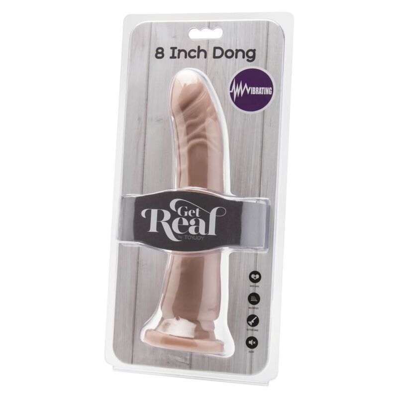 Get Real Dong Vibrante Realistico 20,5 cm con Telecomando a Filo – immagine 2