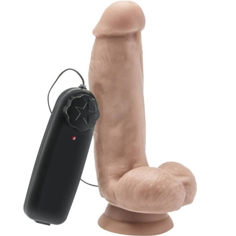 Get Real Dildo Realistico Vibrante con Testicoli e Telecomando a Filo 12 cm