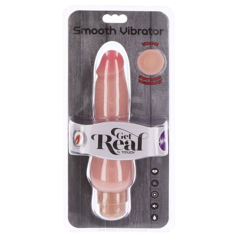 Get Real Vibratore Liscio Realistico Doppia Densità Carne – immagine 4