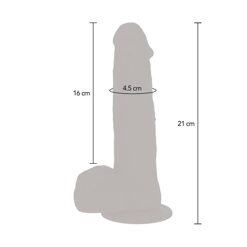 Get Real Naked Dildo Vibrante con Perline Rotanti e Ventosa – immagine 5