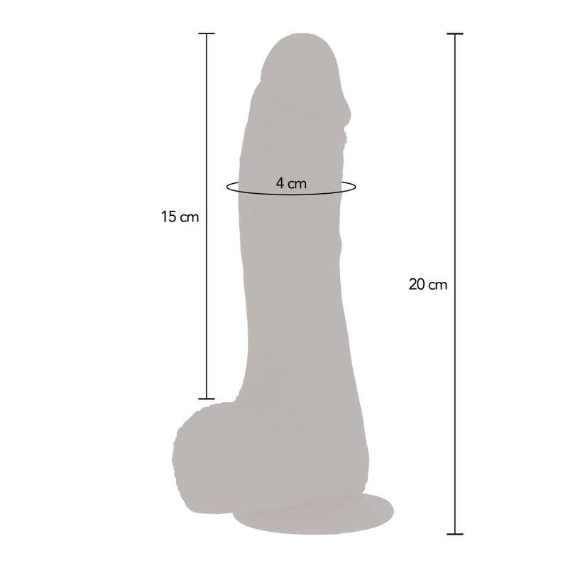 Get Real Naked Dildo Vibrante Rotante con Spinta Su e Giù e Ventosa – immagine 5