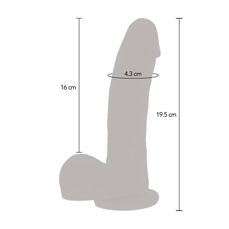 Get Real Naked Dildo Pulse a Spinta Magnetica con Ventosa – immagine 5