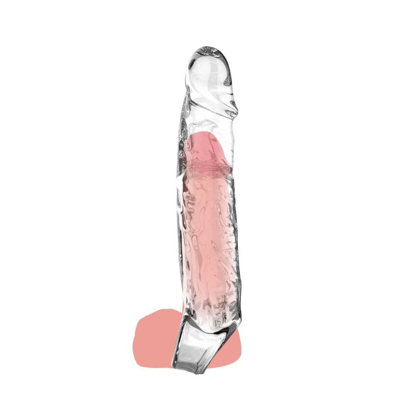Get Real Guaina Estensore Pene Lunga 19 cm Trasparente – immagine 2