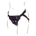 Get Real Imbracatura Strap-On Lace Viola con 3 Anelli – immagine 5