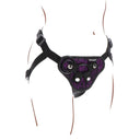 Get Real Imbracatura Strap-On Lace Viola con 3 Anelli – immagine 6