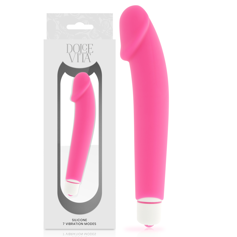 Dolce Vita Realistic Vibratore in Silicone Rosa