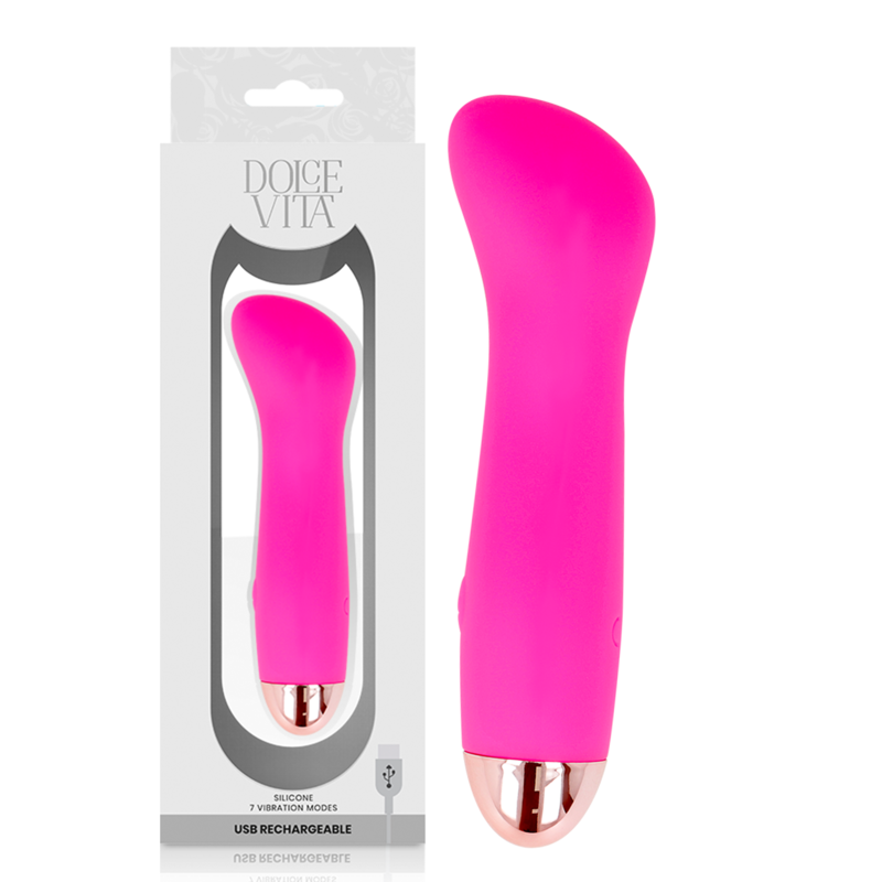 Dolce Vita One Vibratore Ricaricabile in Silicone Rosa