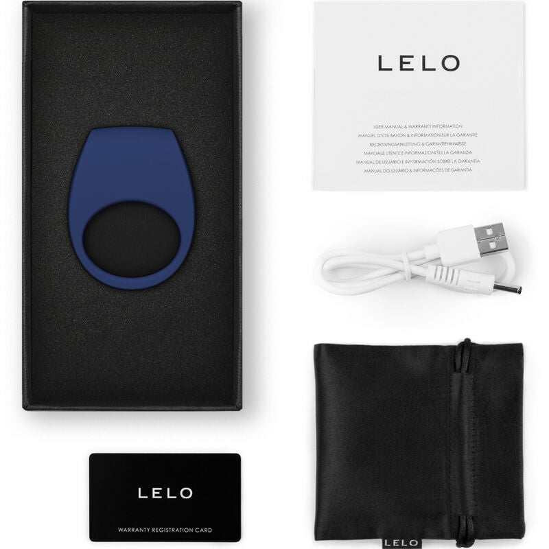 LELO TOR Anello Vibrante di Coppia con App Blu – immagine 3