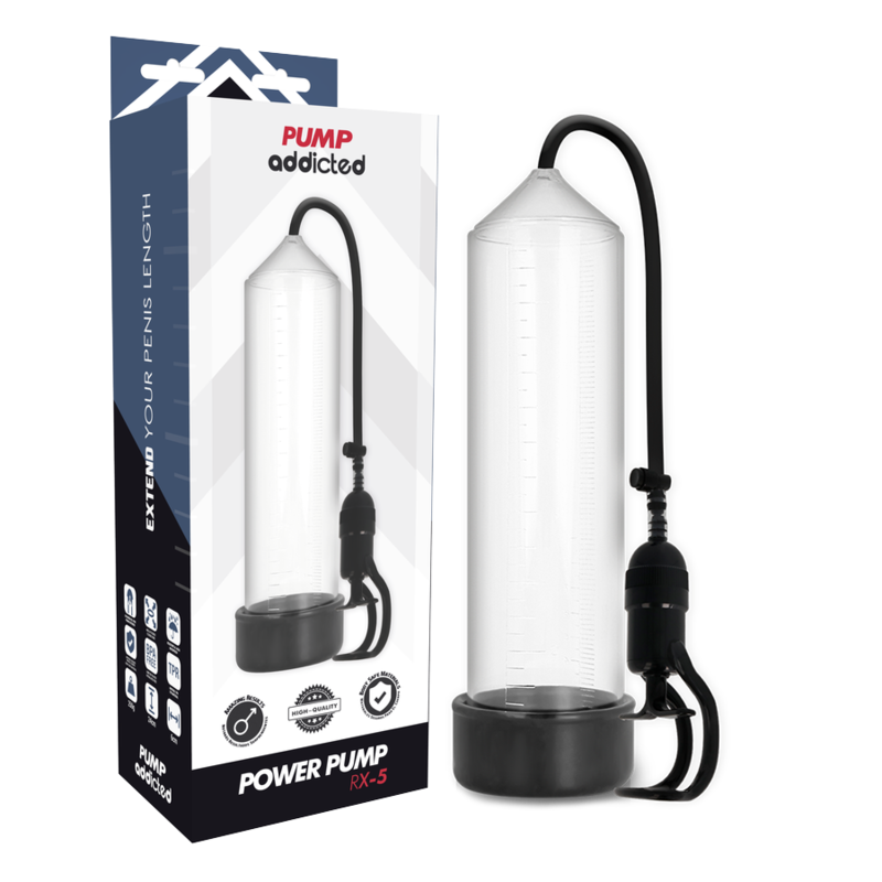 Pump Addicted RX5 Pompa per l'Erezione Trasparente