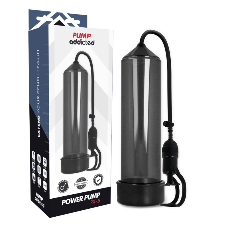 Pump Addicted RX5 Pompa per l'Erezione Nero