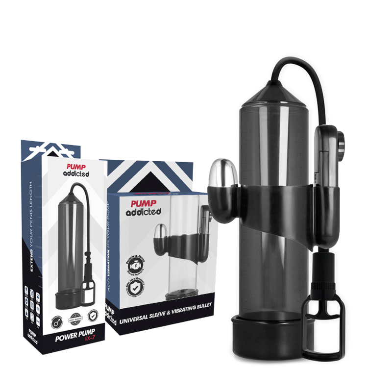 Pump Addicted RX7 Pompa per l'Erezione con Proiettile Vibrante Nero – immagine 2
