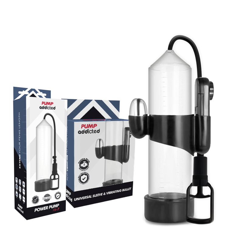 Pump Addicted RX7 Pompa per l'Erezione con Proiettile Vibrante Trasparente – immagine 2