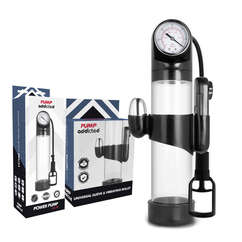Pump Addicted RX9 Pompa per l'Erezione con Proiettile Vibrante Trasparente – immagine 2