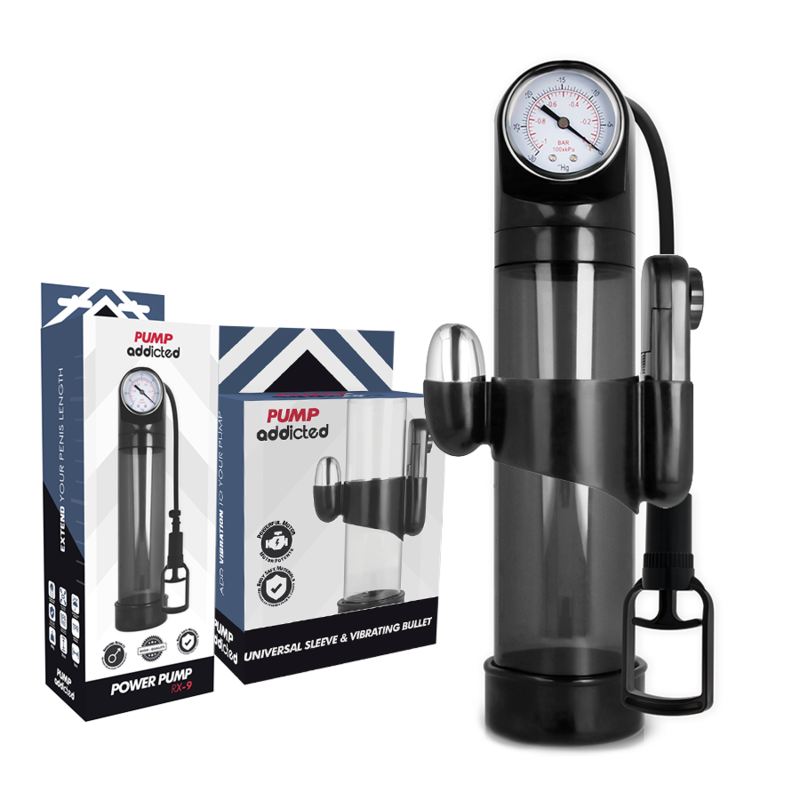 Pump Addicted RX9 Pompa per l'Erezione con Proiettile Vibrante Nero – immagine 2