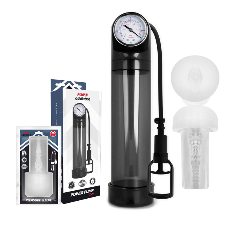 Pump Addicted RX9 Pompa per l'Erezione con Masturbatore Nera – immagine 2