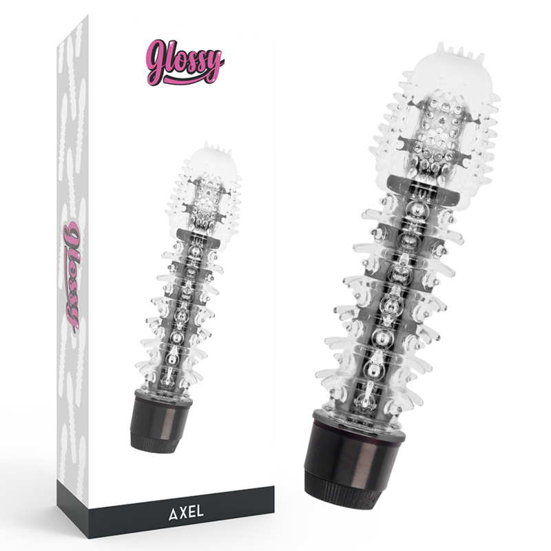 Glossy Axel Vibratore Jelly Nero
