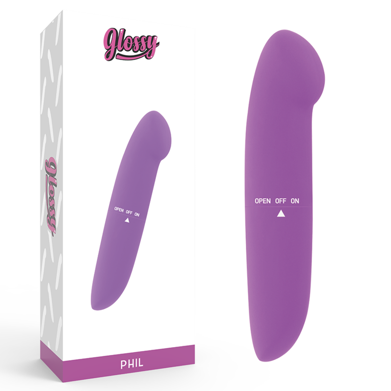 Glossy Phil Mini Vibratore da Viaggio Viola