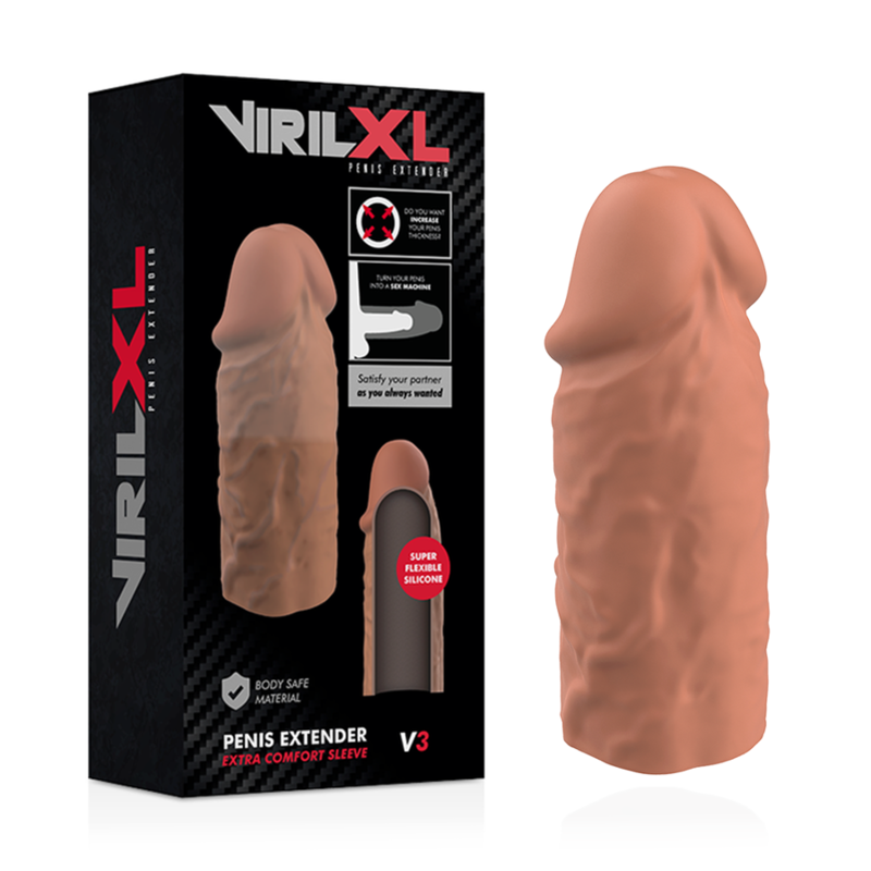 VirilXL Extra Comfort V3 Guaina Estensore Pene Marrone – immagine 2
